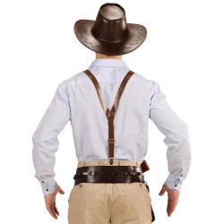 Kovbojské kšandy hnědé